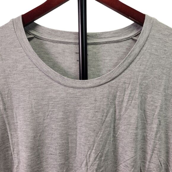 Daily Ritual Women's Gray Short Sleeve Hi Lo Long T-Shirt Size X-Large - Picture 3 of 9